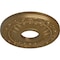 Ekena Millwork Nadia Ceiling Medallion (Fits Canopies up to 4 7/8"), 12 1/8"OD x 3 5/8"ID x 7/8"P, Pale Gold CM12NAPAS - alternate 3